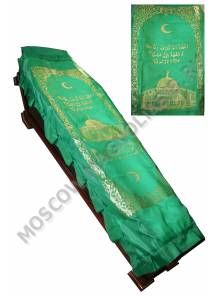Комплект атласный с мусульманской символикой (глиттер) 80*200 см