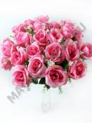 Букет полубутонов роз 24гр 45см (бел, кр, борд, роз, оран)