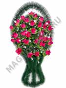 Насадка роза бархатная цветная с пенопластом 13 см 