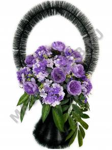 Корзина с пионами и гортензией 100/115см 