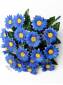 Букет хризантемы кустовой 18 групп 45см (син, жел)