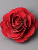 Роза-камелия латекс с блестящей кромкой 8см (бел роз крас борд син чер)