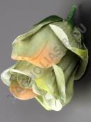 Бутон розы полураскрытый флористический неткан. 4сл 9см (крем фист карам охра малин св-сир)/К