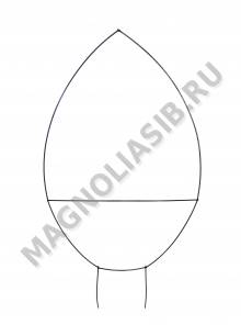 Каркас мет. Овал с гориз.перемыч. (пров.3мм) выс.85/100см ш.50см