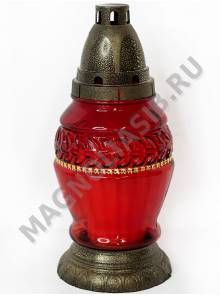 Лампада неугасимая стеклянная со сменным блоком  250 мм.