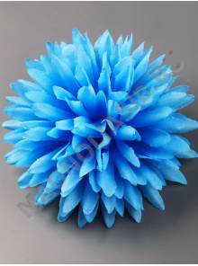 Хризантема иголка неткан 6сл 13 см(бел крас гол фио желт роз)