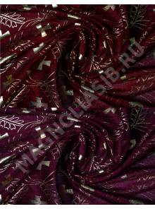 Бархат с золотым накатом шир.150 см (в 1кг 6,6м) ПРОИЗВОДСТВО